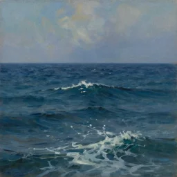 concept art of sea, cinematic shot, oil painting by jama jurabaev, extremely detailed, brush hard, artstation, high quality, brush stroke