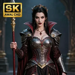 photo of a very beautiful!! vampire warrior queen highly detailed 8 k hdr smooth sharp focus high resolution award - winning photo dslr 5 0 mm
