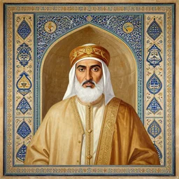ibn khaldun with islamic art,