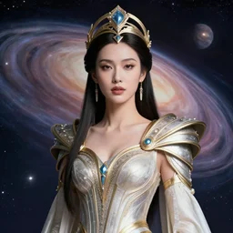 portrait of the powerful queen of the solar system in the style of ross tran and in the style of richard corben. glowing, ornate and intricate, stunning, dynamic lighting, intricate and detailed.