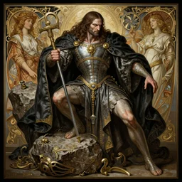 renaissance painting of the rock as judge dredd, d & d, fantasy, intricate, elegant, highly detailed, digital painting, artstation, concept art, smooth, sharp focus, illustration, art by artgerm and greg rutkowski and alphonse mucha