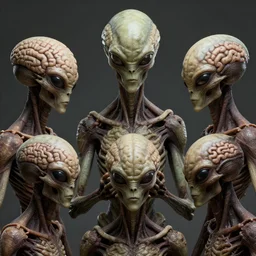 aliens brainsuckers kills sacrifice aztecs, perfect faces, fine details, studio lighting, close view, subtle shadows, art by katsuya terada, photorealism, hyper realism, octane render, hyper detailed, medium shot, 8 k, raw, unedited, in - frame,