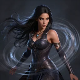 portrait of maya ali as a sorcerer by newmilky, dynamic lighting, ripples, fantasy, intricate, smooth, sharp focus, octane render aesthetic, official fanart behance hd artstation by maria poliakova and boell oyino and rhads and lois van baarle and ilya kuvshinov
