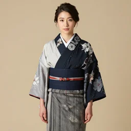 photo of a japanese - scottish woman wearing an outfit that combines scottish and japanese cultural motifs
