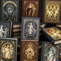 hundreds of books in a pile, magic library, fantasy, intricate, elegant, highly detailed, digital painting, artstation, concept art, matte, sharp focus, illustration, hearthstone, art by artgerm and greg rutkowski and alphonse mucha