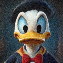 hyperrealistic mixed media image of Scrooge McDuck !!duck face!!, stunning 3d render inspired art by István Sándorfi and Greg Rutkowski, perfect facial symmetry, realistic, highly detailed attributes and atmosphere, dim volumetric cinematic lighting, 8k octane extremely hyper-detailed render, post-processing, masterpiece,
