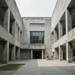 a brutalist museum