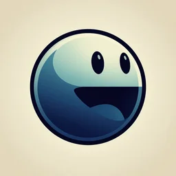 a logo of a pac - man, vintage style, art piece, portrait, super detailed, ultra realistic, vector graphics