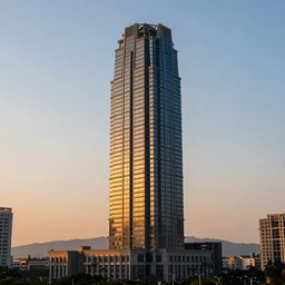 the first 1 mile tall building in sunset