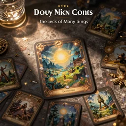 the deck of many things, magical cards, fantasy art by alex horley