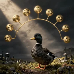 evolutionary tree of a goth duck