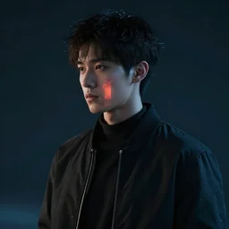 futuristic young man