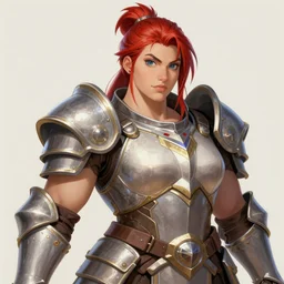 portrait of a thick beautiful muscular zarya wearing armor painted in ian mcque style drawn by vania zouravliov and takato yamamoto, inspired by fractal flowers, intricate acrylic gouache painting, high detail, sharp high detail, artstation