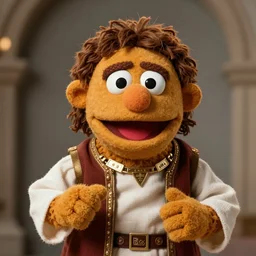 Photo of Moses from the Bible as a muppet