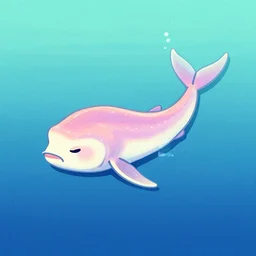 mola mola lying on the ocean surface and thinking about life. pop art, pastel color scheme.