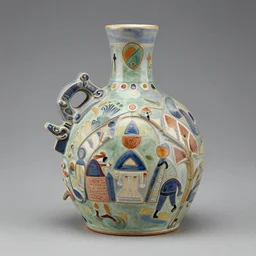 painted ceramic sculpture, pictoplasma