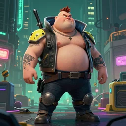 fat chuck tries cyberpunk