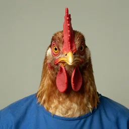inmate wearing chicken face
