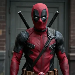 Deadpool in The Walking Dead 4K quality super realistic