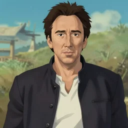 nicolas cage, portrait luffy studio ghibli studio key hideaki anno sakimichan stanley artgerm lau rossdraws james jean marc simonetti elegant highly detailed digital painting artstation pixiv