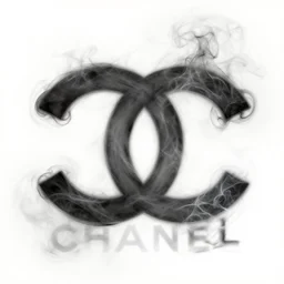 chanel logo made out of smoke