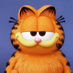 dreamy - eyed garfield in the style of mannerism