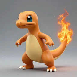 real life charmander with tail on fire, realistic, animal photography, photoshop image manipulation, unstylized, lizzard, reptile photography