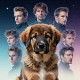 retrofuturistic portrait of a west highlander puppy gradient space graphics in background, close up, quint buchholz, wlop, dan mumford, artgerm, liam brazier, peter mohrbacher, raw, featured on artstation, octane render, cinematic, elegant, intricate, 8 k - n 4