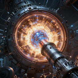 fusion reactor inside, hyper realism, cinematic, volumetric lighting, epic composition, high detail, octane render, unreal engine, 8 k, concept art, 3 d render, digital art, ray tracing, intricate complexity, extremely detailed, very sharp