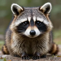 beautiful raccoon by ukyio - e, drawing, stunning artwork, highly detailed