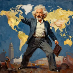 lenin makes world revolution art in realistic style