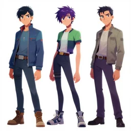kotaku punk by greg manchess, hirohiko and artgerm, character concept art, synthwave and vaporwave styles, 4 k - n 3