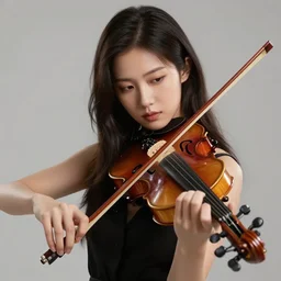 girl playing violin, highly detailed, masterpiece, artstation, unreal engine