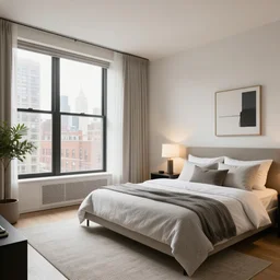 open bedroom in new york city.