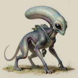 mammalian alien species, strange biology, sharp focus, smooth, digital painting, by maria sibylla merian, by bruce pennington