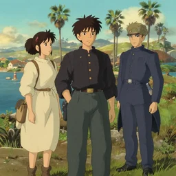 california, in the style of studio ghibli, j. c. leyendecker, greg rutkowski, artgerm