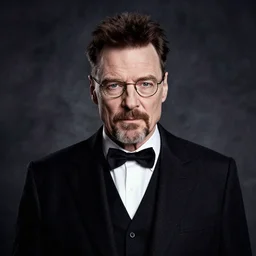 portrait of Walter White in the style of Tim Burton
