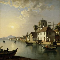 paintings of Batavia in 18th century