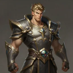 a highly detailed illustration of Gigachad, intricate, elegant, highly detailed, centered, digital painting, artstation, concept art, smooth, sharp focus, league of legends concept art, WLOP