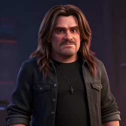 ozzy osbourne, pixar style character from up 2 0 0 9, highly detailed, octane rendering, defined, sharpen texture, cel shading, dark colours, night, ultra realistic, unreal engine 5, octane render, 8 k, bold, 3 5 mm lens, photography, hyperrealistic