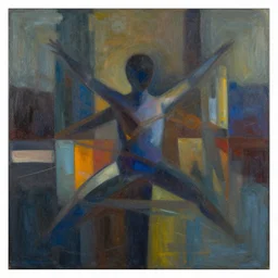 a lucid dream depicted as abstract art