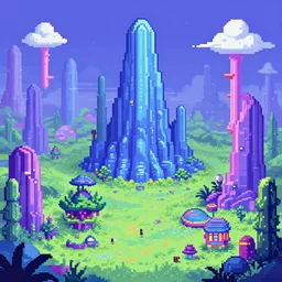 beautiful and highly detailed pixel art of the inside of a dmt landscape filled with intricate and perfect patterns surrounded by infinite detailed rooms by moebius and alex grey, # pixelart