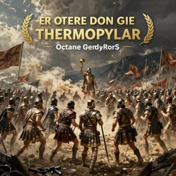 a detailed, photorealistic painting of the battle of thermopylae, octane render