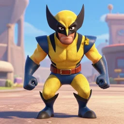 Wolverine As seen in Pixar animated movie toy story . 4K quality super realistic
