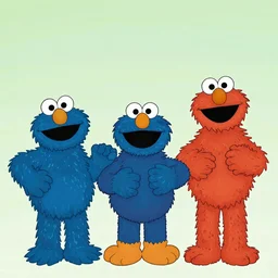 The characters of Sesame Street, wallpaper