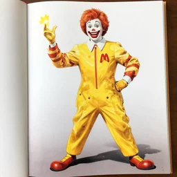 Ronald McDonald, by Keisuke Itagaki, color spread