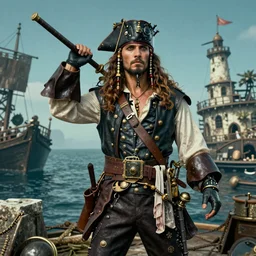 A steampunk pirate