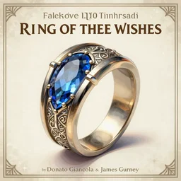 the ring of three wishes, fantasy D&D magical item, ring, display item, art by Donato Giancola and James Gurney, digital art, trending on artstation