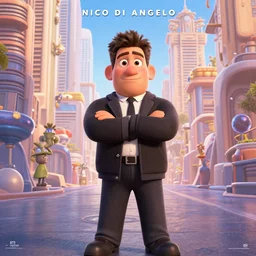 a pixar movie starring nico di angelo, movie poster, epic