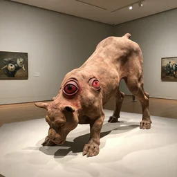 museum, spontaneously humping, built with blood rage within their eyes